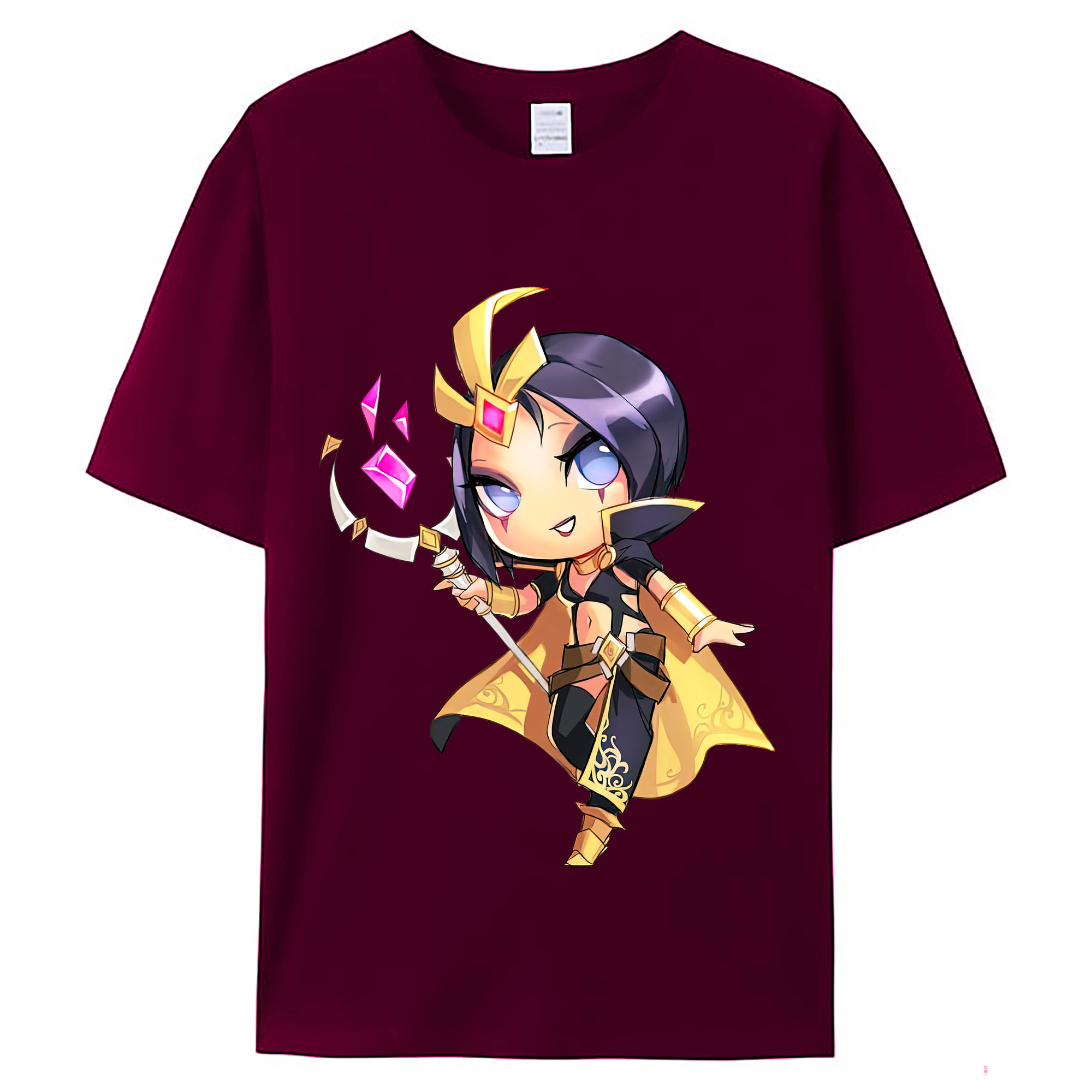 （画像用） リーグ・オブ・レジェンド League of Legends LOL レディースカジュアルプリントTシャツ（綿100％）